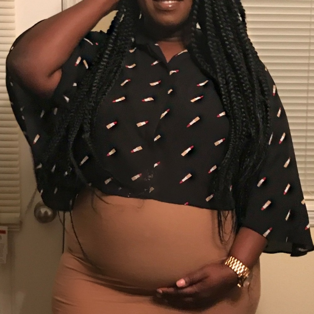 {ASHLEY NELL TIPTON for BOUTIQUE+} Caped Blouse